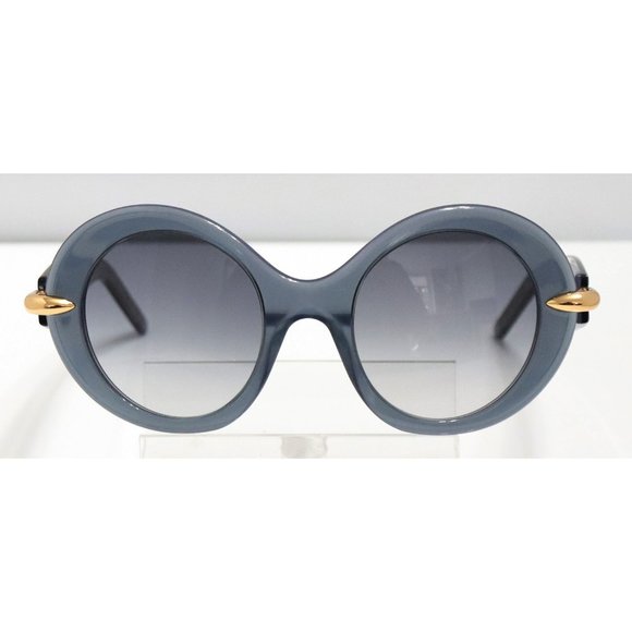 New Women\'s Pomellato Round Gray Sunglasses